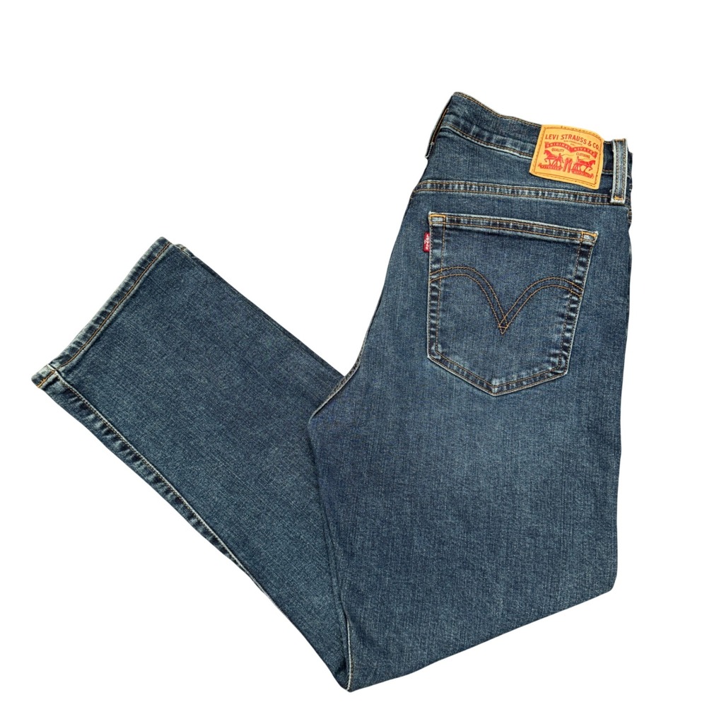 Levis Wedgie Straight Jeans Womens 31x28 Blue High Rise Denim 34964-0207